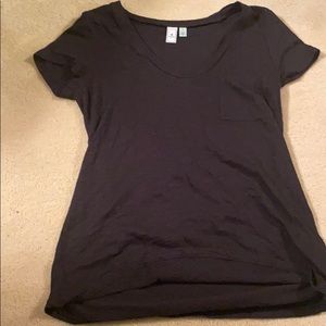Black Short Sleeve Top